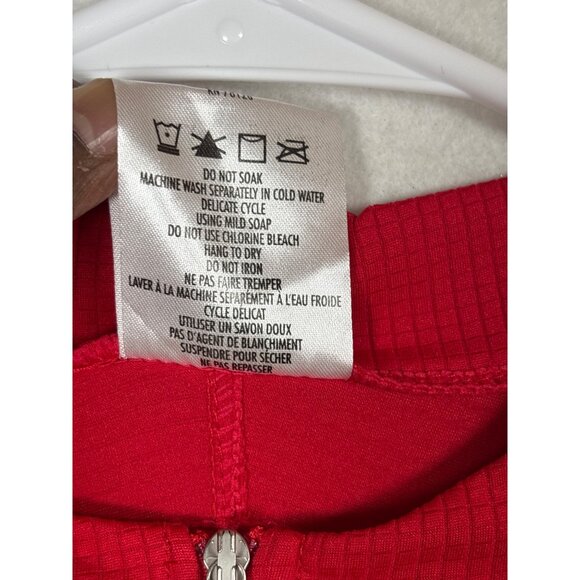 LG Edge 2 Red Jersey L/G 100% Polyester Half-Zip Long Sleeve Cycling Top - Picture 6 of 13